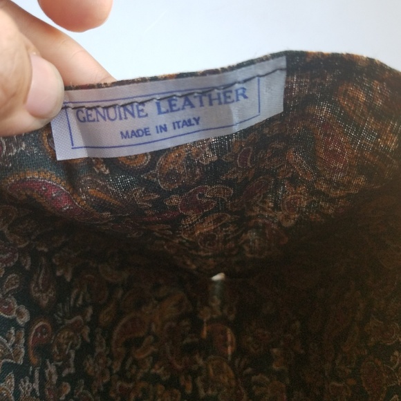 Vintage made in Italy 100% leather crossbody bag - Picture 7 of 8